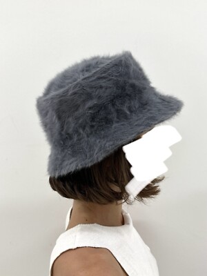 VINTAGE Kangol FURGORA Bucket Bin Hat Fuzzy Angora Blend
