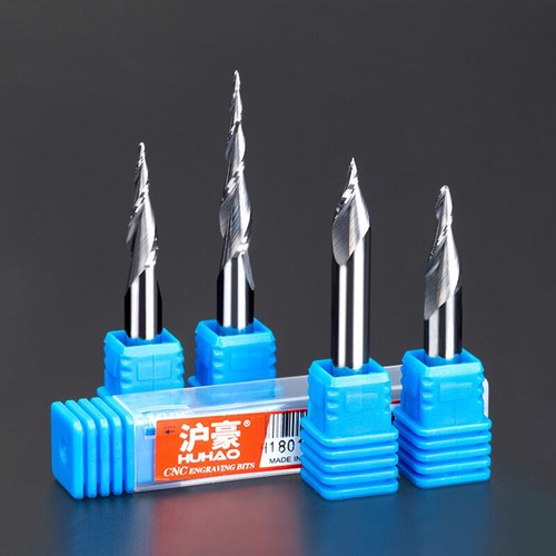 Carbide 2-Flute Tapered Ball Nose End Mill R0.25 - R2.0 CNC Cutting Router Bit - Picture 5 of 8