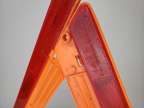 Strato Flare 219 Warning 3 Triangle Flare Kit Reflective Road Emergency Case - Foto 7 di 17