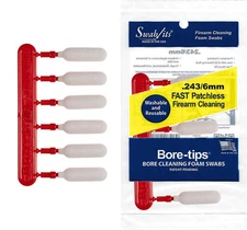 (Single Bag) .243cal/6mm Barrel Cleaning Bore-tips® by Swab-its®: Barrel