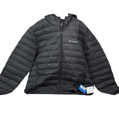 Jacken Herren, Columbia Lake 22 II Down Hooded Jacket, Schwarz XL
