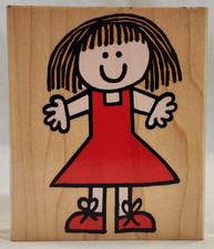 Hero Arts Kids Just Jessica K1730 Girl In Dress Rubber Stamp