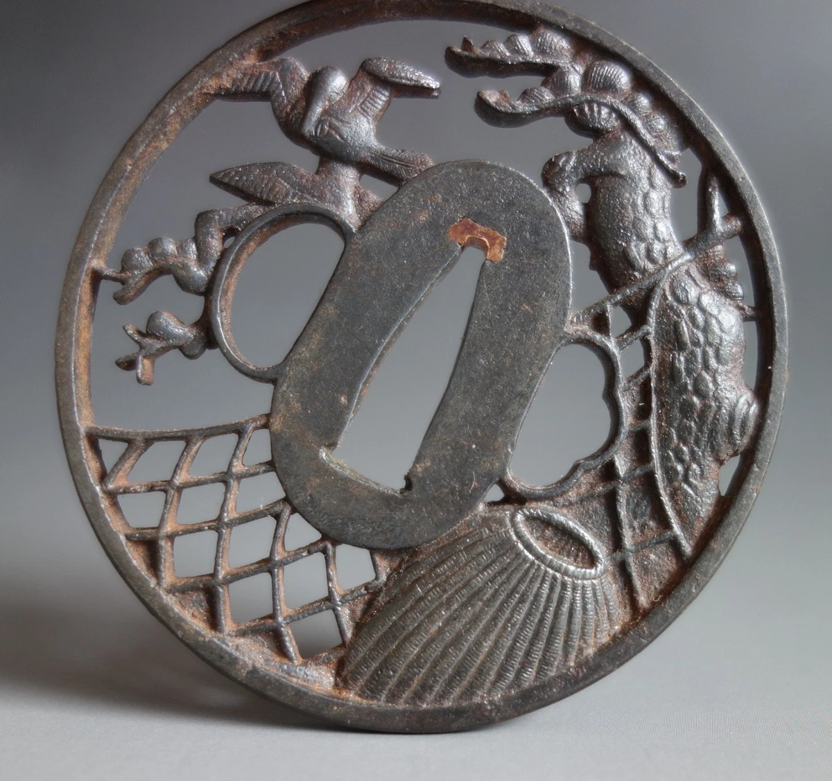 Iron 主1850-1899 年日本刀镡| eBay
