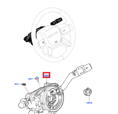 Jaguar & Land Rover Lenkrad Multifunktionsschalter LR146274 / T2R66351