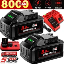 For Milwaukee 18V Battery For M18 Battery Repalcement Lithium Battery/Charger