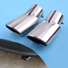 2x Chrome Stainless Steel Muffler Tip Exhaust Pipe Fit For Toyota Highlander e1
