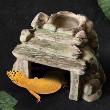 Reptile Hideout Cave Aquarium Ornament Basking Versatile Novelty Landscape