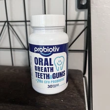 Probiotiv Oral Breath Teeth & Gums +7Bn CFU Probiotic - 30 Chewable Tablets