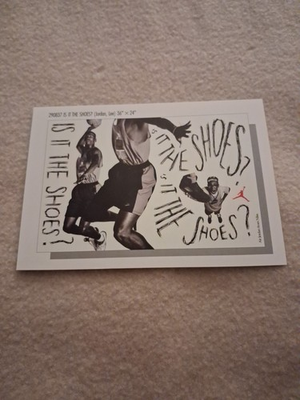#ad #ad Vintage Nike Poster Card quot;Is It The Shoesquot; Michael Jordan Spike Lee $325.00