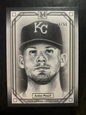 2024 Topps Museum Bobby Witt Jr Artist Proof Canvas Collection /50