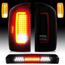 LED Tail Light Assembly 3rd Third Brake Cargo Lamp Black Housing Smoked Lens