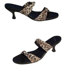 Donald Pliner Animal Print Double Mesh Elastic Leather Sandal Shoe New 210 NIB