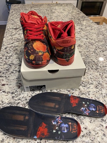 Size 11.5 - Nike The Wizard of Oz x Dunk SB Low Poppy Field - Bild 4 von 5