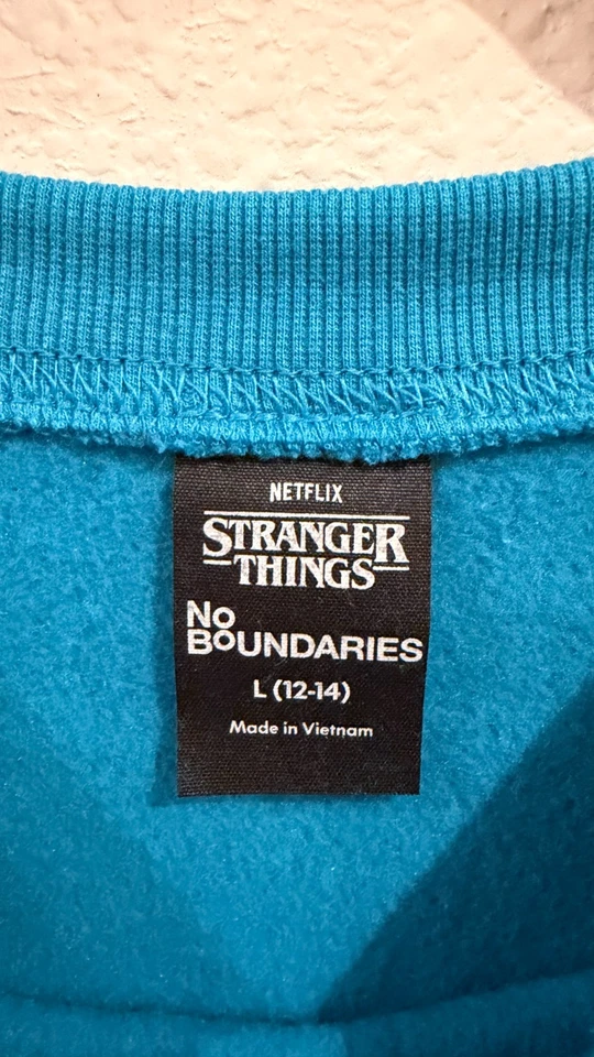 Netflix Stranger Things Mujer WSQK "The Squawk" Gráfico Cuello Redondo (Grande) - Nuevo con Etiquetas Foto 2 de 4