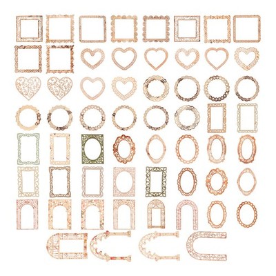 60 Sheets Scrapbooking-materialien Tagebuch-dekorpapier Für Scrapbooking-Rahmen