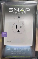 New SnapPower GuideLight 2 Decora Wall Plate, White Auto ON/OFF