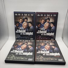 In the Heat of the Night DVD Carroll O'Connor 8 Discs 32 Episodes Vol 1-4 READ