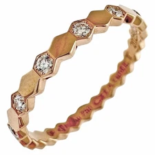 Chaumet Ring US 5 3/8 EU50 K18 Pink Gold diamond B de Chaumet be my love used