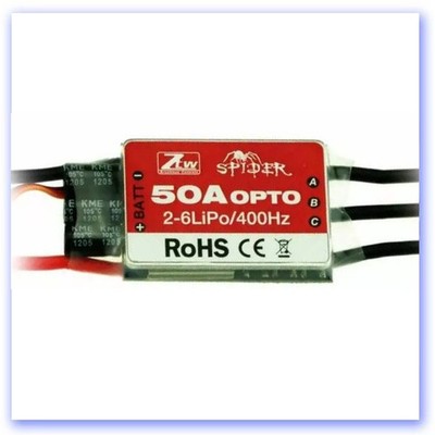 Spider 50A Opto 12V Regler (2-6 Zellen) ZTW5050311