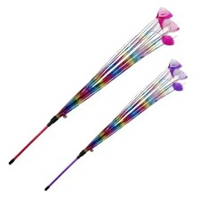 Ancol Rainbow Feather Cat Teaser Toy One Size (Colour may vary)