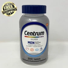 Centrum Silver Men's 50+ Multivitamin 200 Tablet Supports Heart Brain Eye Muscle