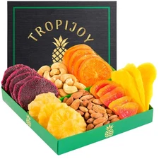 Dried Fruit Basket Gift - 7 Tropical Flavors - Thanksgiving Gifts for Family... 