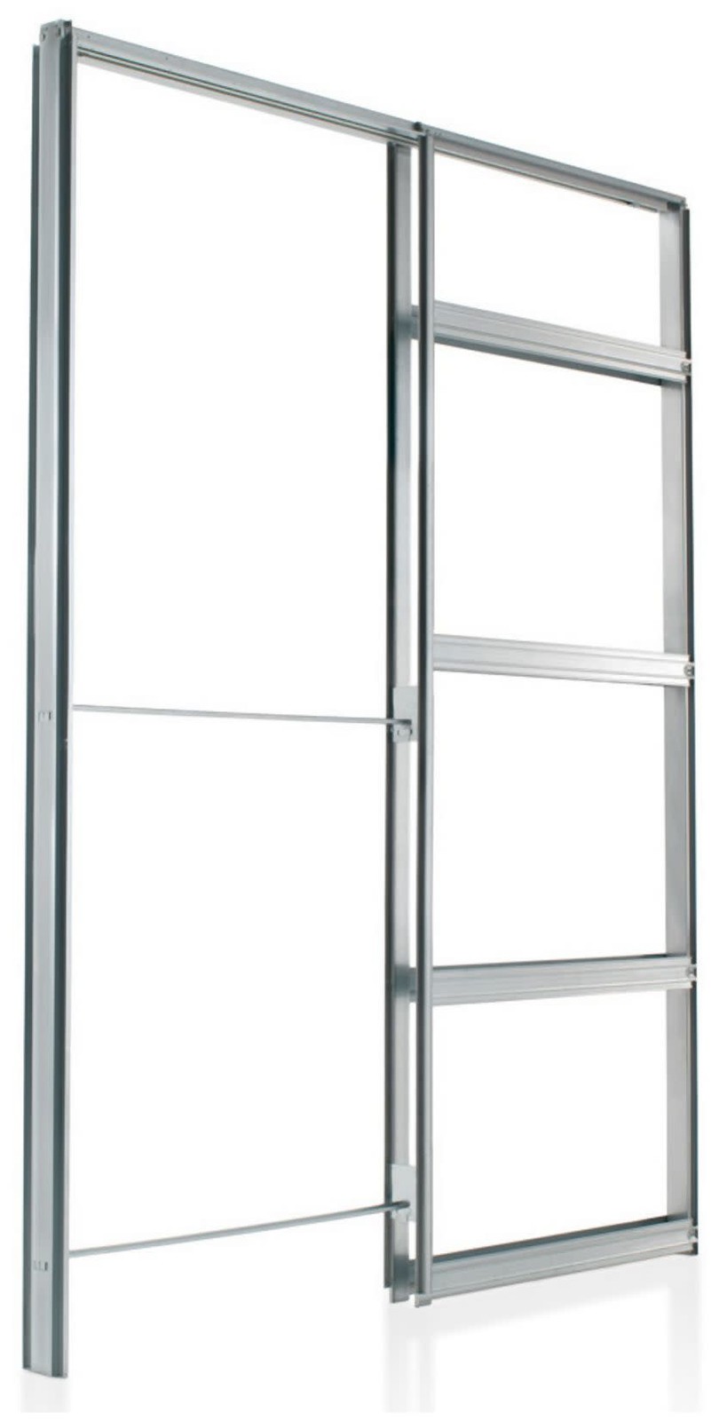 Eclisse EKQ3084 30x84 Pocket Door System Steel Frame Kit in Silver