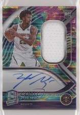 2020-21 Panini Spectra Rookie Jersey Celestial Prizm 22/99 Zeke Nnaji Auto 0gt4