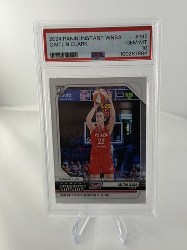 QTY 2024 PANINI INSTANT WNBA #195 CAITLIN CLARK PSA 10 Rookie Card RC