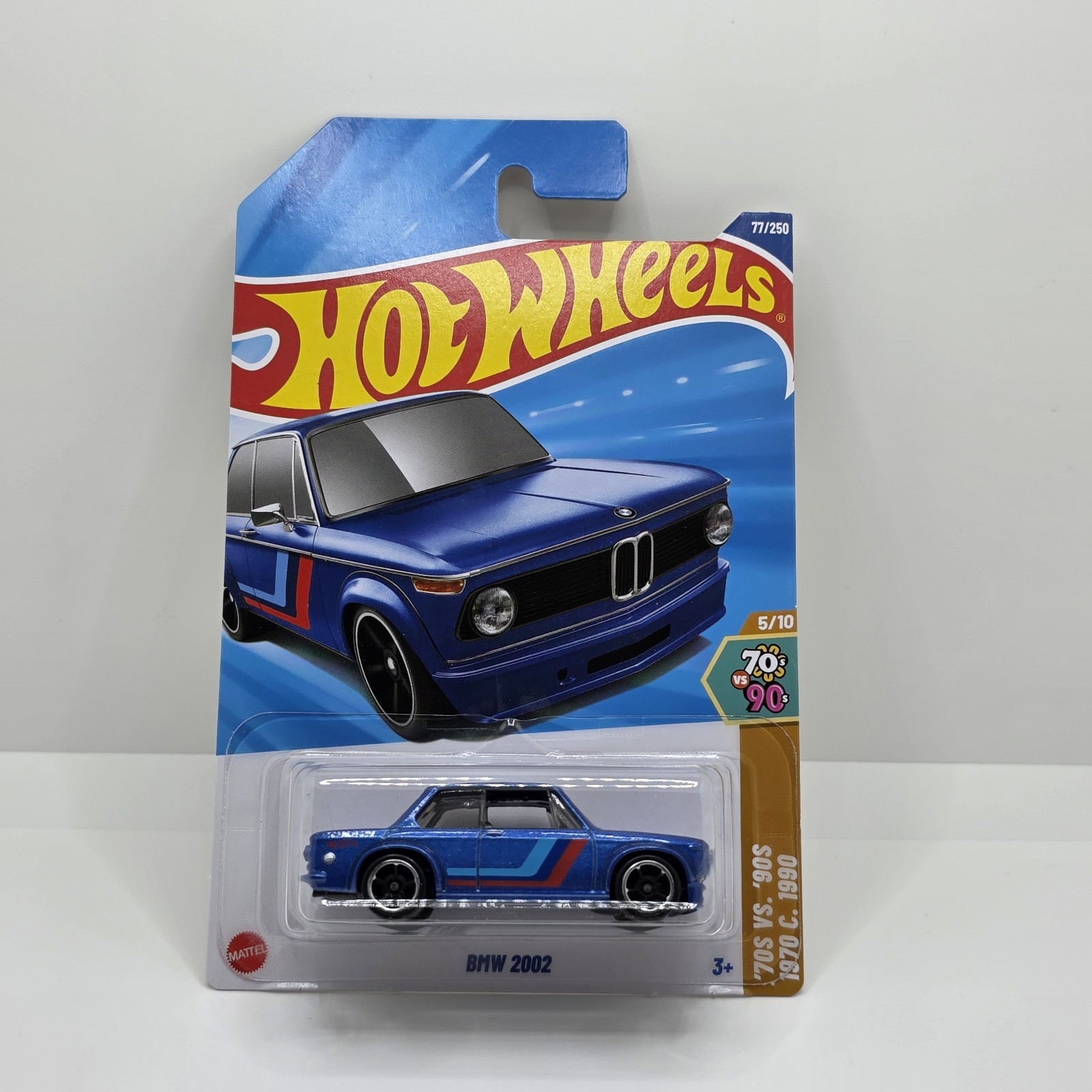 New Hot Wheels 2025 Case N 70s Vs 90s 5/10 BMW 2002 Blue