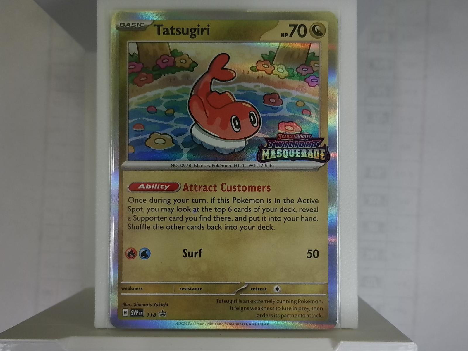Tatsugiri 118 Holo Promo Scarlet & Violet Promo Near Mint Pokemon
