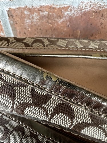 Coach Sophia Brown metallic tassel ballet flats size 8 1/2 - Bild 7 von 13
