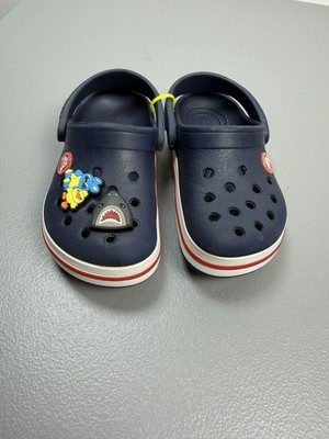 CROCS Crocband Clogs Children Kids Toddler Blue Slip On Size 8