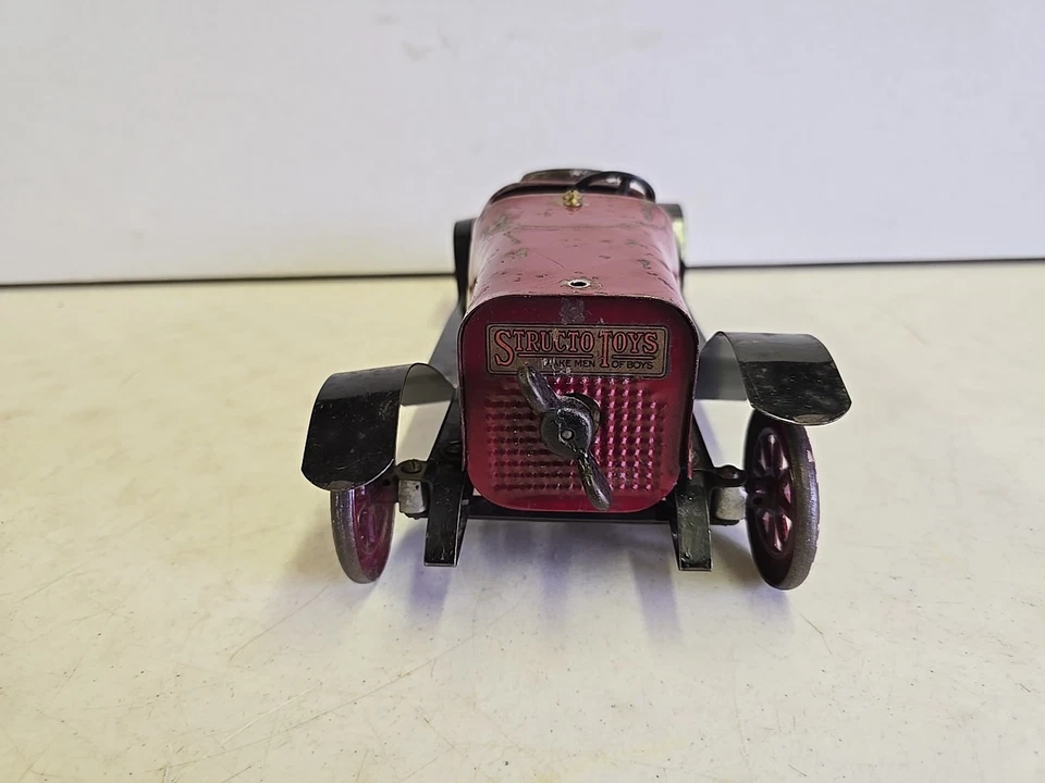 Antique Original Structo Toys Auto Builder Green Stutz Bearcat Roadster - READ - Image 3 of 4