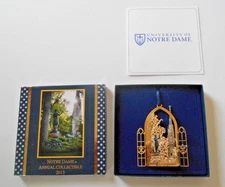 Notre Dame Christmas Ornament 2013 FATHER CORBY'S BLESSING  FREE SHIP