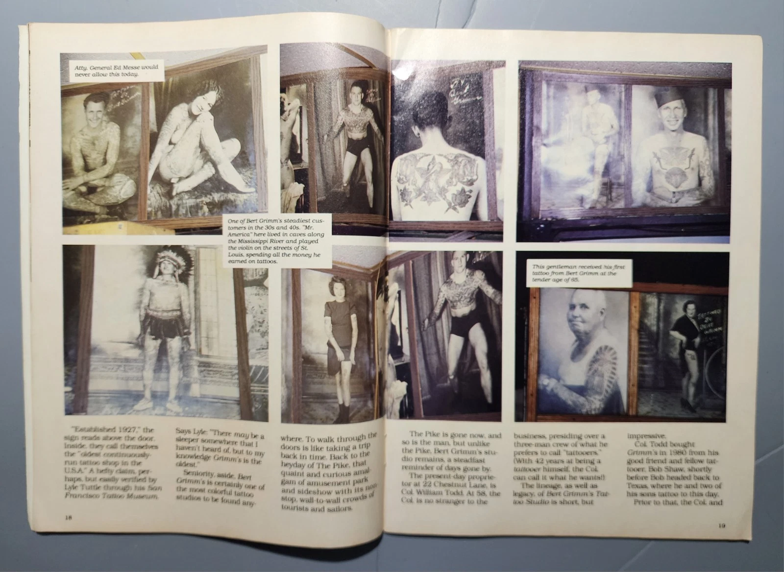 original vintage '87 tattoo VIII mag nyc irezumi bert grimm roy boy spider webb - product detail image 5