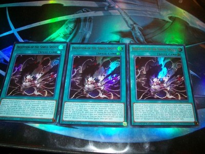 3x Deception of the Sinful Spoils 1st Edition Ultra Rare MAMO-EN098 Yu-Gi-Oh!