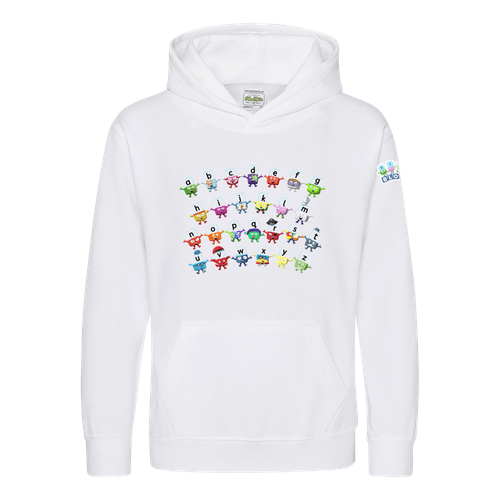 Officially Licensed Alphablocks A to Z Kids Hoodie - Afbeelding 1 van 13