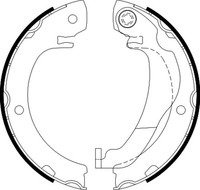 Bremsbackensatz Feststellbremse Hella Pagid 8DA 355 051-021 FüR Toyota Verso VAN