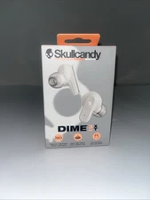 Skullcandy Dime 3 XT True Wireless In-Ear Earbuds- Bone Orange Glow-(CR) New!