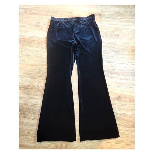 INC schwarze Damen-Pull-On-Hose aus Samtimitat Größe 14 schwarz Abend Party - Bild 3 von 13