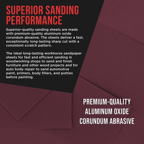 320 Grit 1/4 Sandings, Box of 30 - Hook & Loop Sandpaper, Fine-Cut Abrasive - Picture 4 of 5