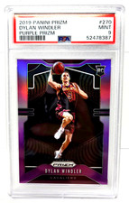 2019 PURPLE Prizm REFRACTIVE DYLAN WINDLER RC Basketball Card /75 PSA 9 MINT