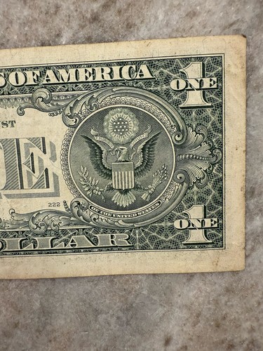 Low Serial Number Star Note (H00000751*), Fancy Serial Number 2009 $1 FRN VF/VF+ - Picture 9 of 9