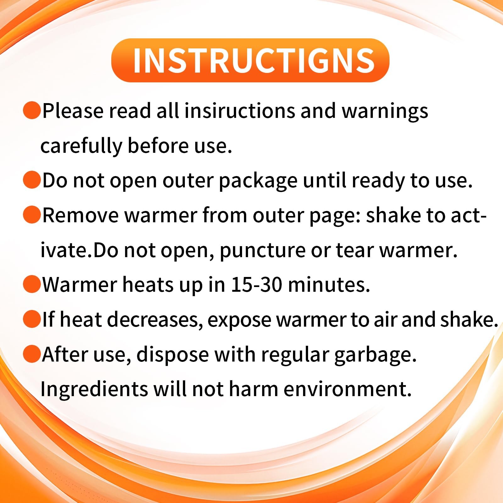 100 Pack Disposable Hand Warmers - Up to 20 Hours of Heat - Super Long Lastin...