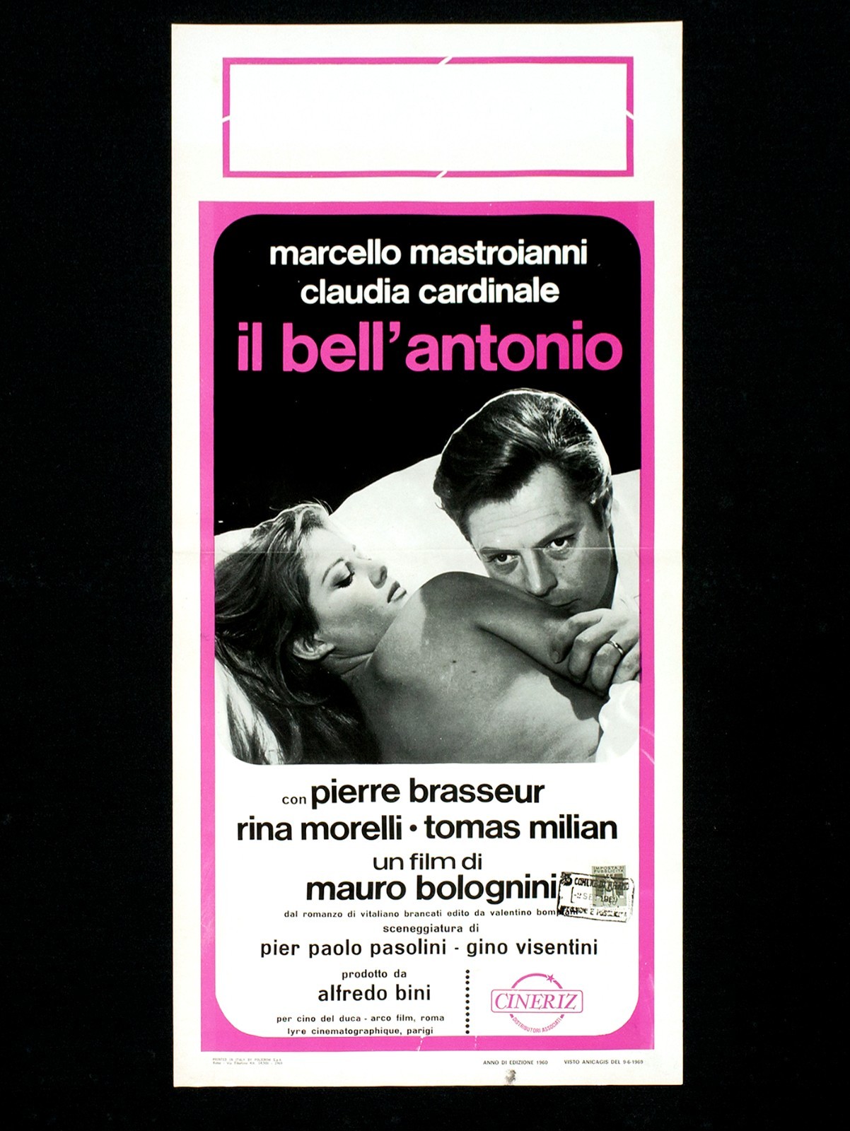 Locandina originale film Il bell'Antonio (1960) - Regia di Mauro Bolognini