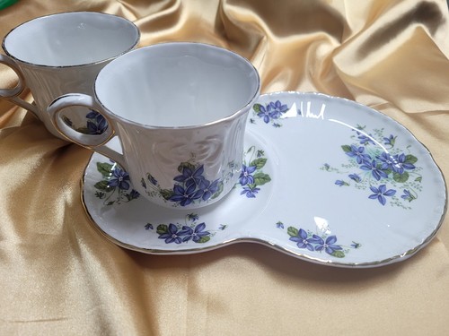 ROYAL GRAFTON JACOBEAN VIOLETS DISH PLATE BOWL bone china - Picture 2 of 7