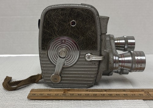 Keystone Capri K-27 Triple Turret 1957 8mm Movie Camera 3 Lenses - Picture 6 of 14