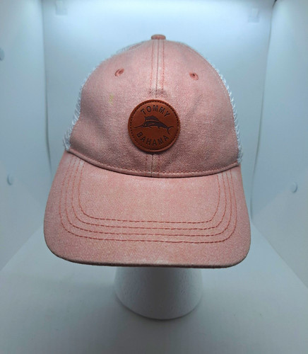 Tommy Bahama Womens Hat One Size Pink/White Mesh Back Adjustable Margarita