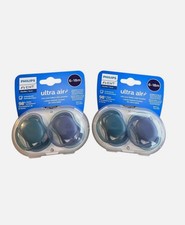 Philips Avent Ultra Air Pacifier 4 Pack 18 Months Blue New